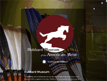 Tablet Screenshot of hubbardmuseum.org